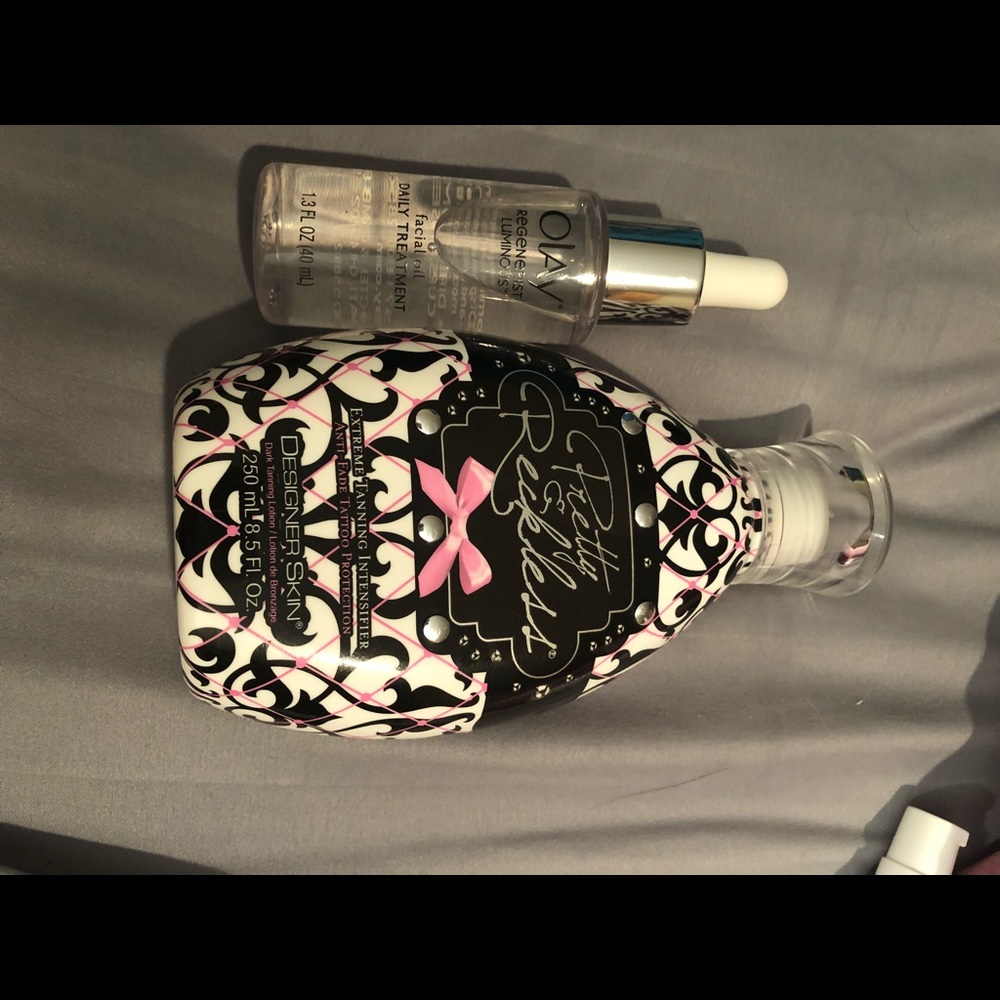 Okay facial oil and tanning oil